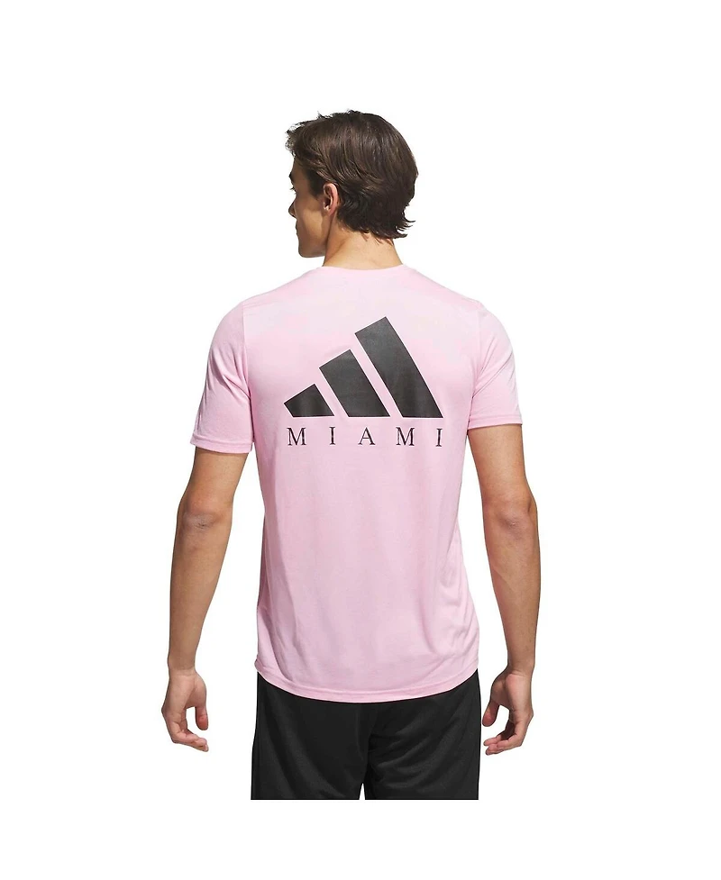 Adidas Men's Light Pink Inter Miami Cf 2026 Jersey Hook Pregame T-Shirt