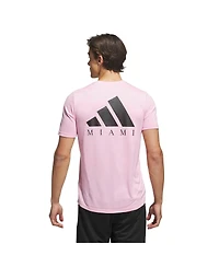 Adidas Men's Light Pink Inter Miami Cf 2026 Jersey Hook Pregame T-Shirt