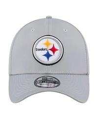 New Era Men's Gray Pittsburgh Steelers Perforated 39THIRTY Flex Hat