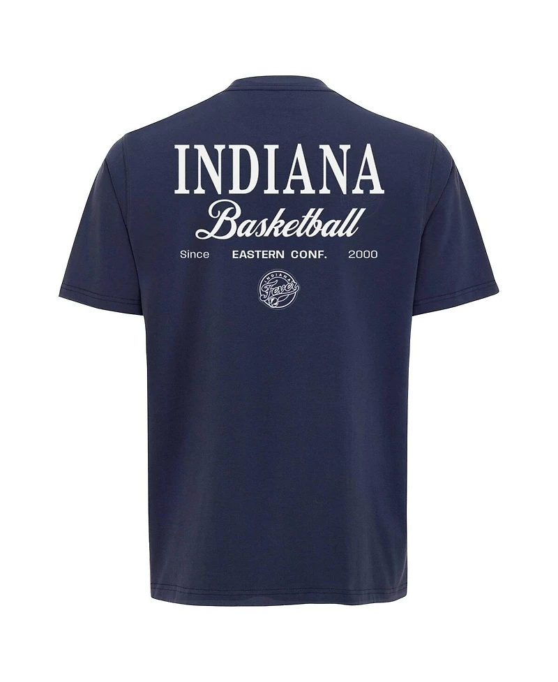 Sportiqe Men's and Women's Blue Indiana Fever Athletic Club Collection Duke Relaxed Fit Premium T-Shirt