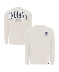 Sportiqe Men's and Women's Cream Indiana Fever Athletic Club Collection Sherwood Relaxed Fit Premium Long-Sleeve T-Shirt