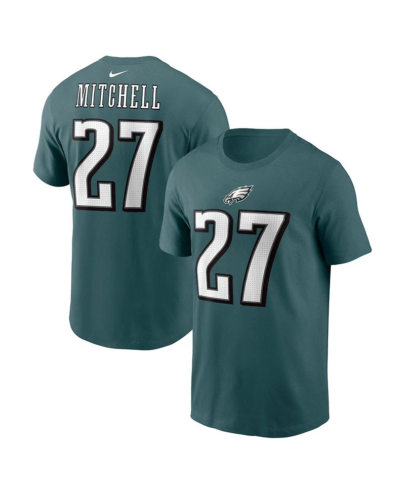 Nike Men's Quinyon Mitchell Green Philadelphia Eagles Name and Number T-Shirt