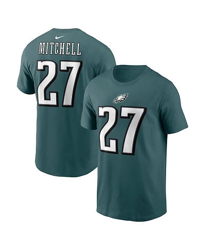 Nike Men's Quinyon Mitchell Green Philadelphia Eagles Name and Number T-Shirt