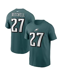Nike Men's Quinyon Mitchell Green Philadelphia Eagles Name and Number T-Shirt