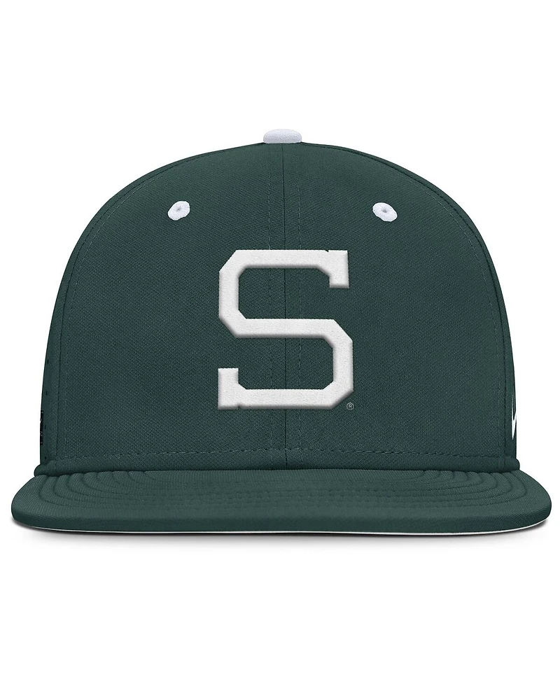 Nike Men's Green Michigan State Spartans Dugout True Dri-fit Fitted Hat