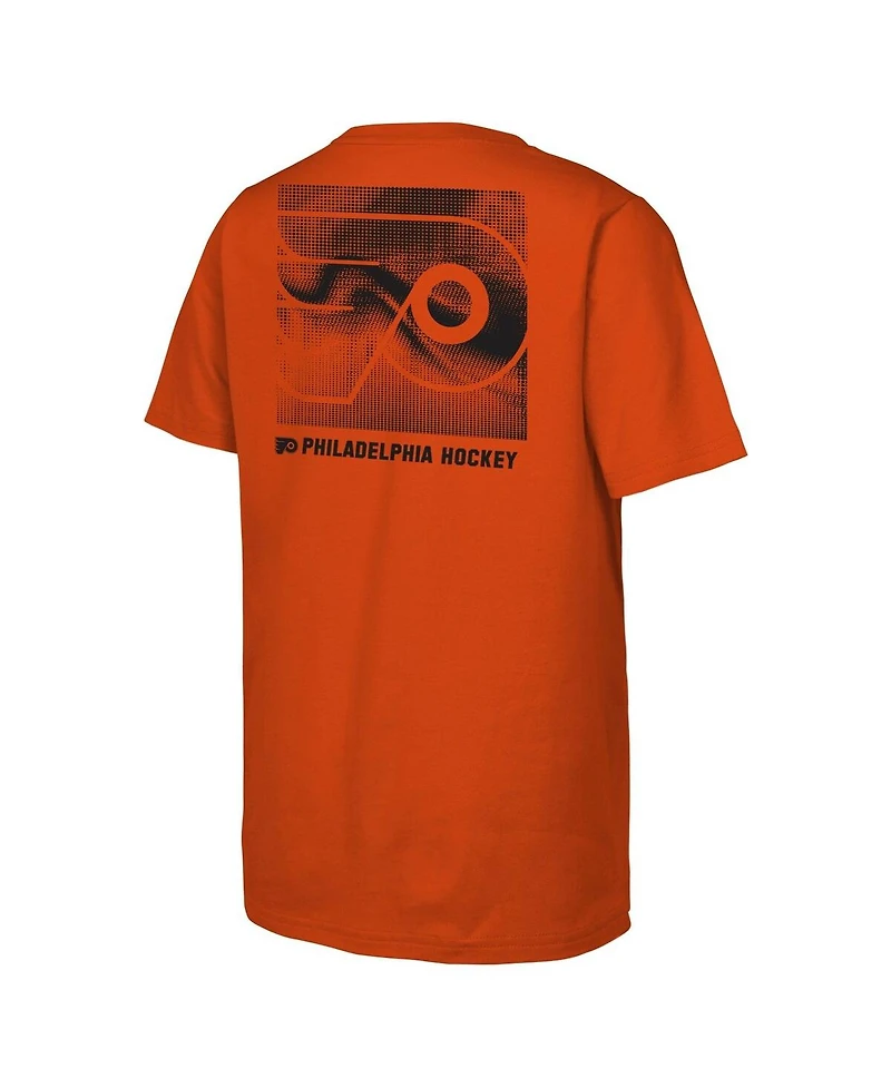 Outerstuff Big Boys and Girls Orange Philadelphia Flyers Atmosphere T-Shirt