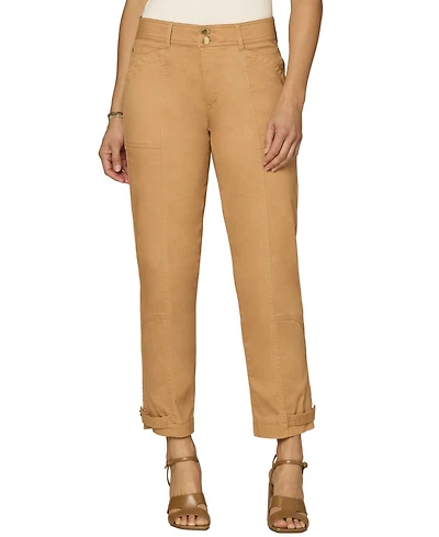 Democracy Women's "Ab"solution High-Rise Tapered Utility Jeans