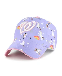 '47 Brand Big Girls '''47 Brand Lavender Washington Nationals Unicorn Clean Up Adjustable Hat