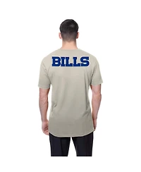 New Era Men's Light Beige Buffalo Bills Multi Patch T-Shirt