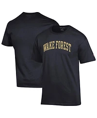 Champion Men's Black Wake Forest Demon Deacons Basic Arch T-Shirt