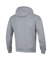 Champion Men's Heather Gray Clemson Tigers Arched Logo Fleece Pullover Hoodie