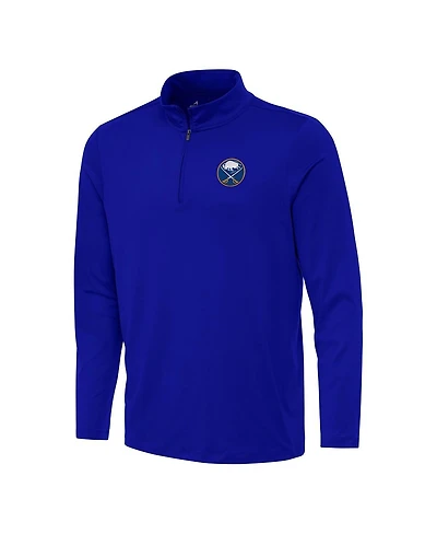 Antigua Men's Royal Buffalo Sabres Reprocess Quarter-Zip Sweatshirt