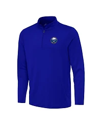 Antigua Men's Royal Buffalo Sabres Reprocess Quarter-Zip Sweatshirt