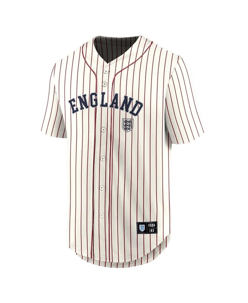 Fanatics Men's Cream England National Team Oversized Baseball Jersey