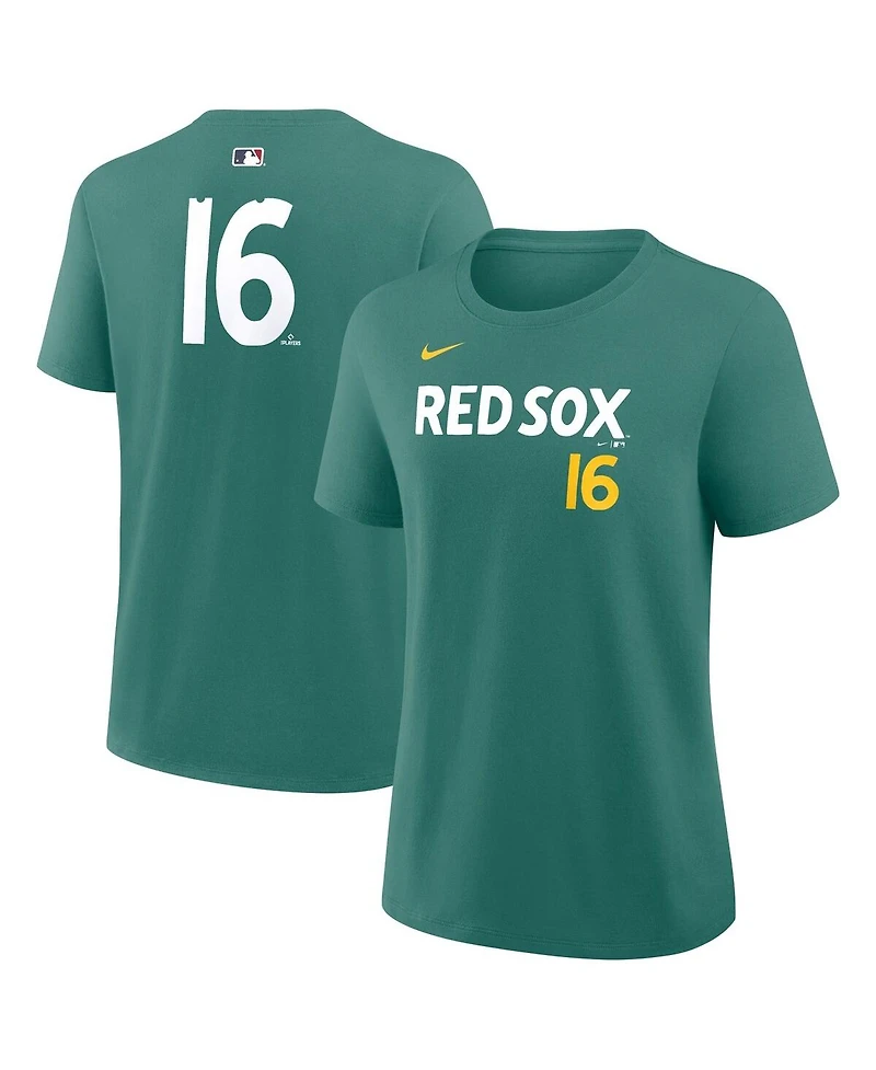 Nike Women's Jarren Duran Green Boston Red Sox City Connect Name and Number T-Shirt