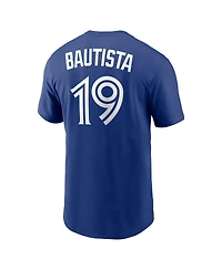 Nike Men's Jose Bautista Royal Toronto Blue Jays Cooperstown Collection Name and Number T-Shirt