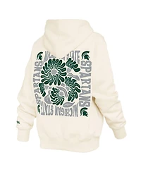 Pressbox Women's Cream Michigan State Spartans Elena Janise Hoodie