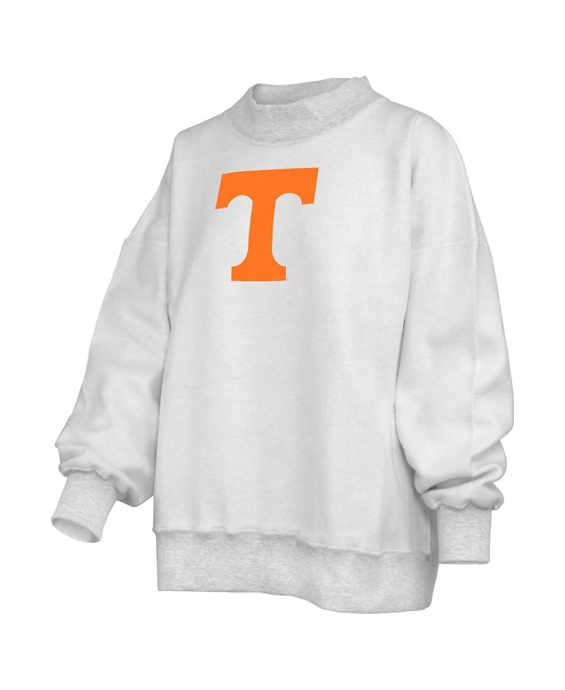 Pressbox Women's Heather Gray Tennessee Volunteers Reversible Sweatshirt