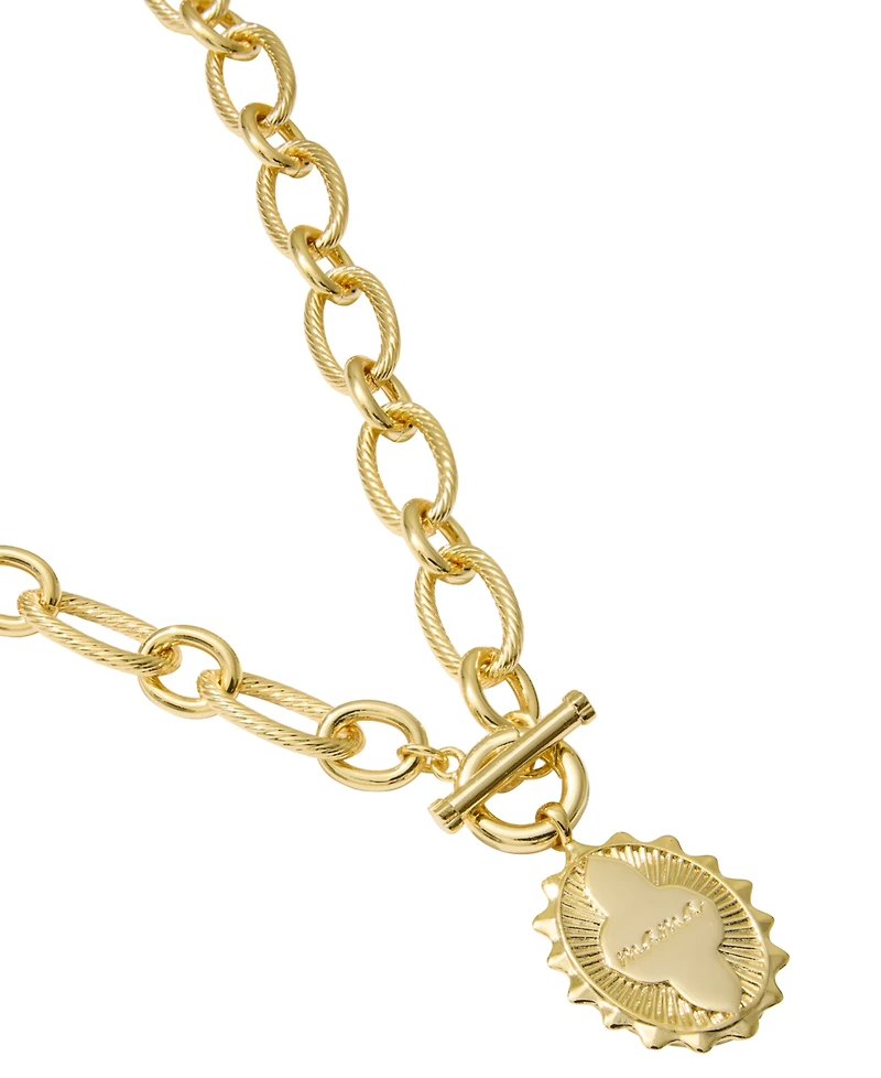 Kendra Scott Mama 14k Gold-Plated Link & Chain Pendant Necklace