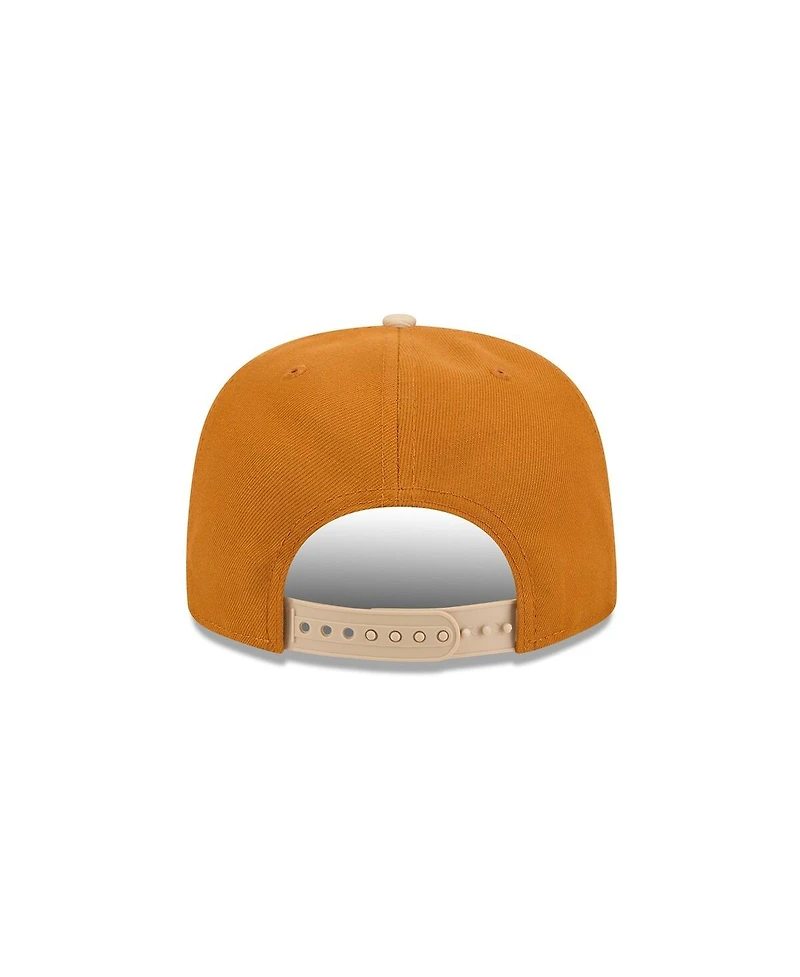 New Era Men's Brown/Light Beige Dallas Cowboys Two-Tone Color Pack A-Frame 9FIFTY Snapback Hat