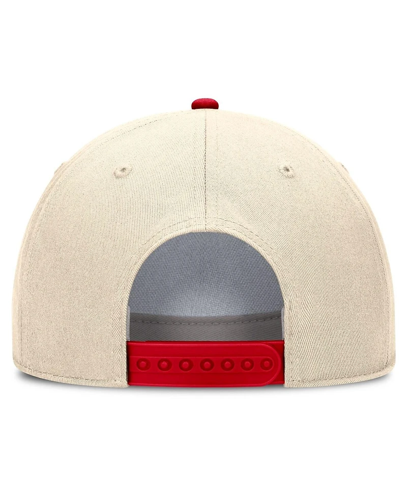 Nike Men's and Women's Natural Georgia Bulldogs 2026 Primetime Natural 5-Panel Rope 2-Tone Rise Hat