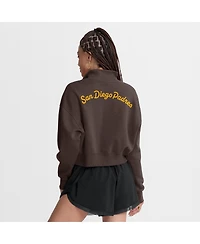 Nike Women's Brown San Diego Padres Primetime Phoenix Fleece Half-Zip Sweatshirt