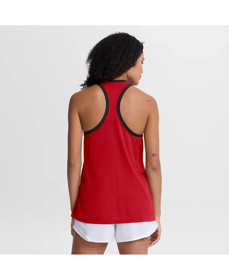 Nike Women's Red Cincinnati Reds Tri-Blend Dri-fit Racerback Tank Top