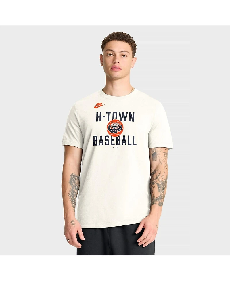 Nike Men's Cream Houston Astros Cooperstown Collection ‘70s-Inspired T-Shirt