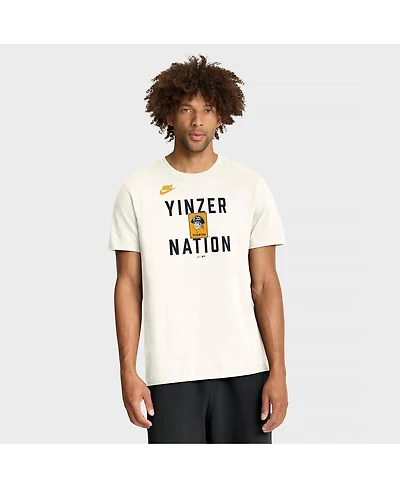 Nike Men's Cream Pittsburgh Pirates Cooperstown Collection ‘70s Inspired T-Shirt