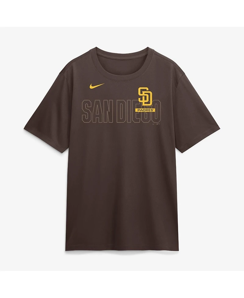 Nike Men's Brown San Diego Padres Knockout Team Legend Dri-fit T-Shirt