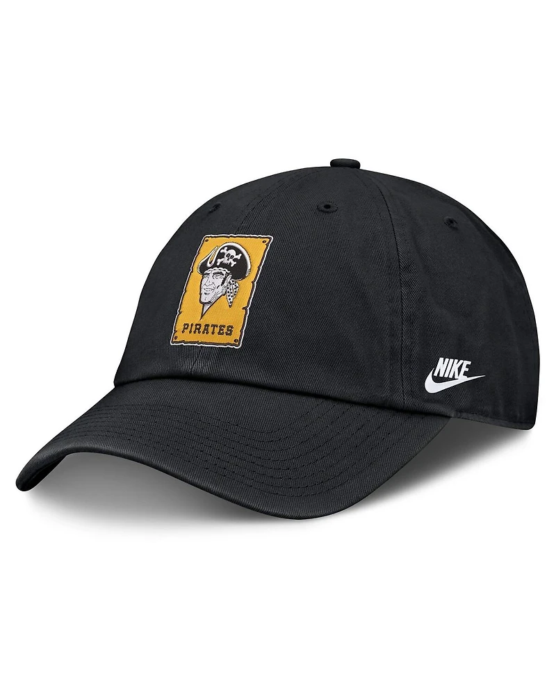 Nike Men's Black Pittsburgh Pirates Cooperstown Club Adjustable Hat