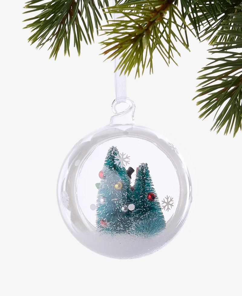 Holiday Lane Christmas Cheer Snowman Half-Ball Ornament, Macy's Exclusive