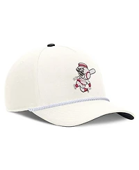 Nike Men's Cream Cincinnati Reds Cooperstown Rise Adjustable Hat