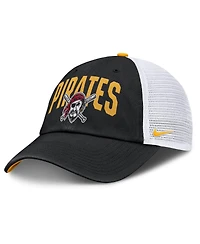 Nike Men's Black Pittsburgh Pirates Primetime Club Adjustable Trucker Hat
