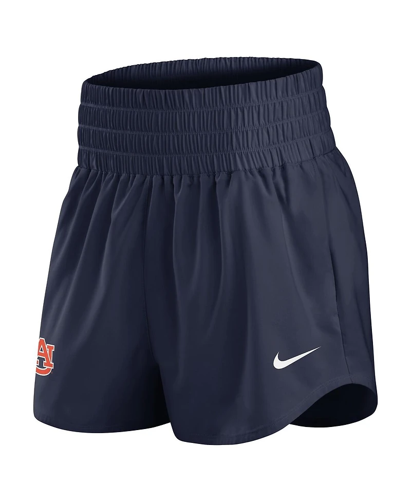 Nike Women's Navy Auburn Tigers Performance One Dri-fit High-Rise Shorts