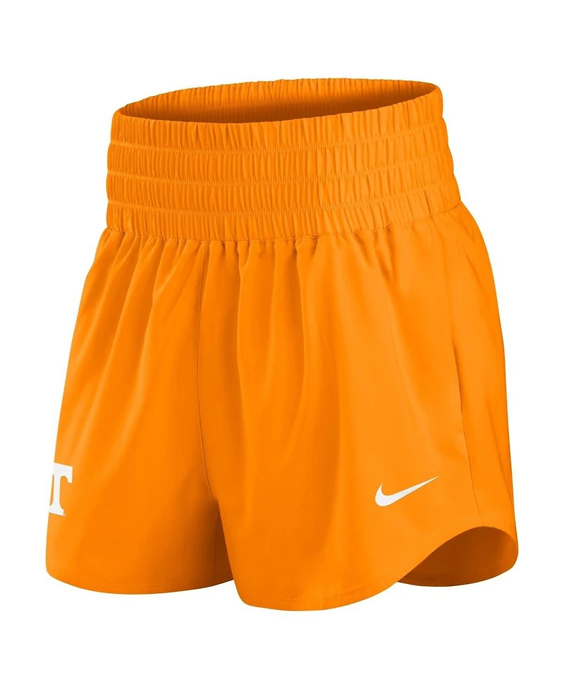 Nike Women's Orange Tennessee Volunteers Performance One Dri-fit High-Rise Shorts