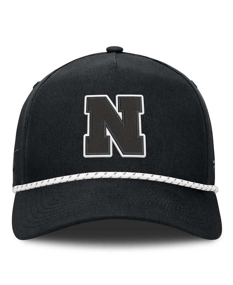 Fanatics Men's Black Nebraska Huskers Undertone Rope Adjustable Hat