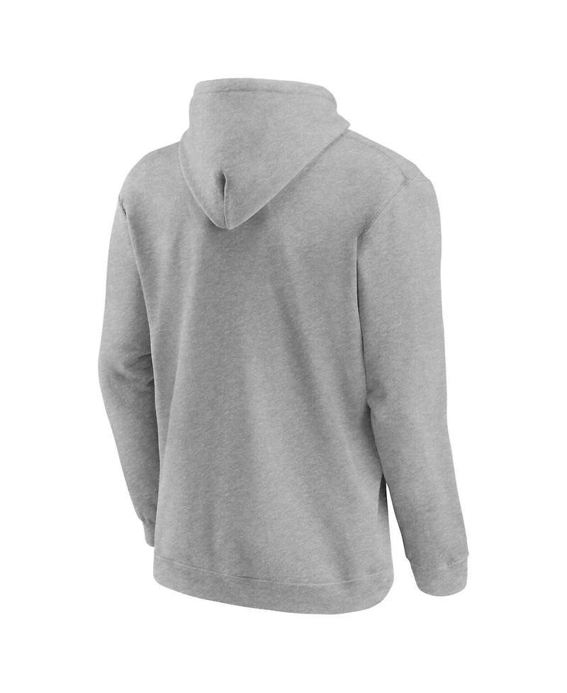 Logo Athletic Men's Heather Gray Edmonton Oilers Essential Hoodie