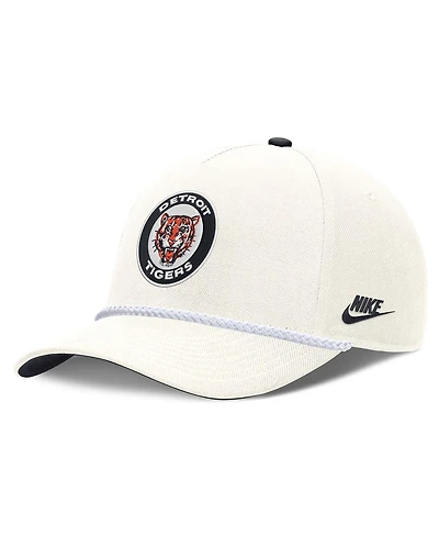 Nike Men's Cream Detroit Tigers Cooperstown Rise Adjustable Hat