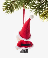 Holiday Lane Christmas Cheer Nit Crochet Santa Ornament, Macy's Exclusive