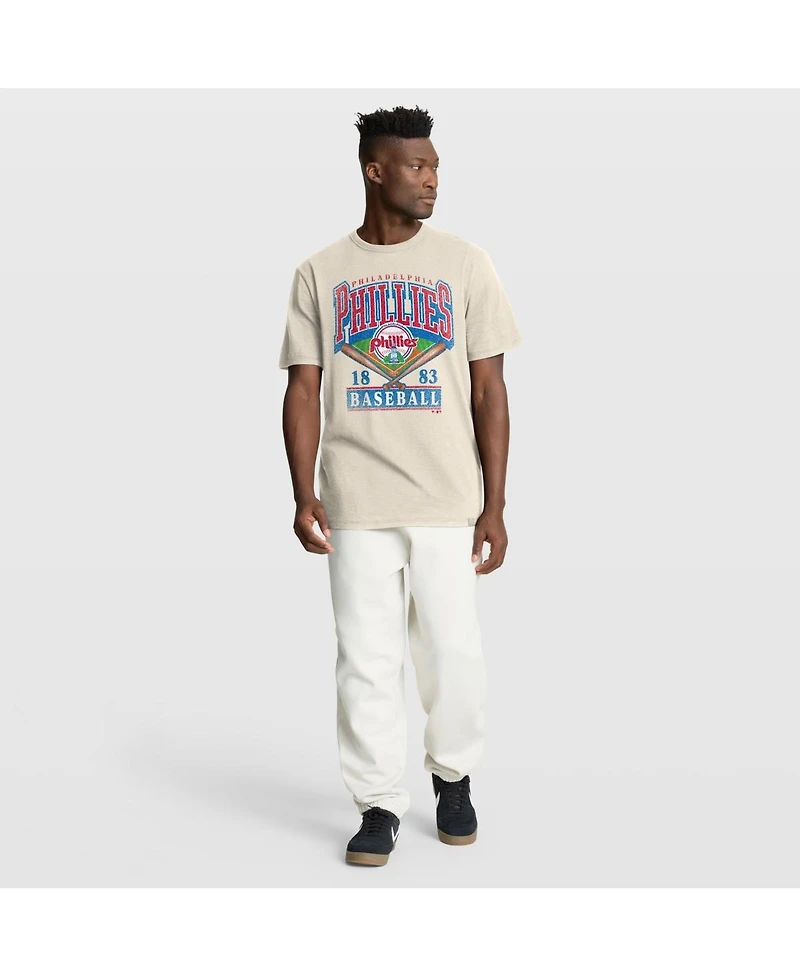 Fanatics Men's Tan Philadelphia Phillies Stadium Slub T-Shirt