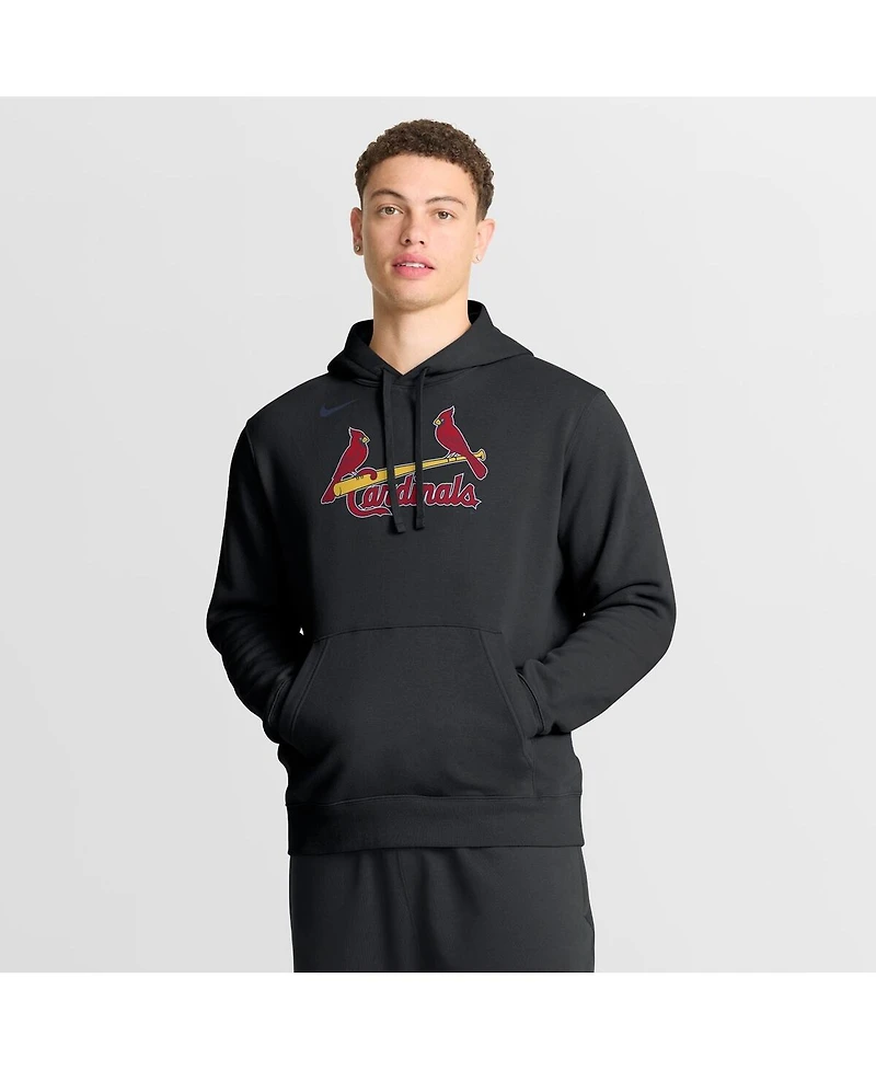 Nike Men's Black St. Louis Cardinals Dri-Fit Club Hoodie