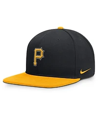 Nike Men's Black/Gold Pittsburgh Pirates Primetime Pro Dri-fit Snapback Hat