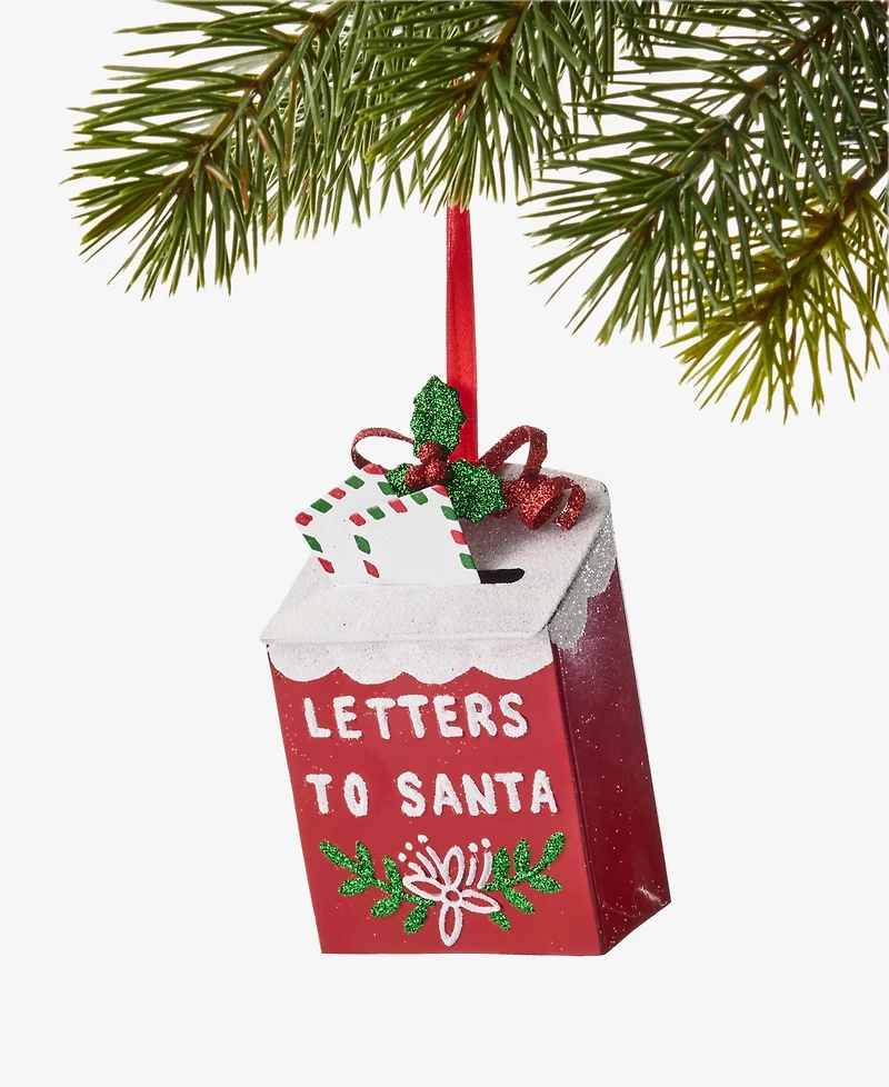 Holiday Lane Christmas Cheer Mail Box Ornament, Macy's Exclusive