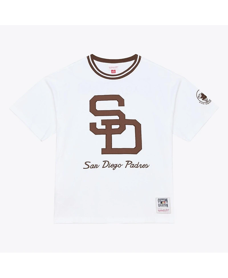 Mitchell & Ness Men's White San Diego Padres Cooperstown Collection Arctic T-Shirt