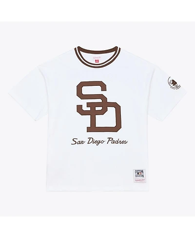 Mitchell & Ness Men's White San Diego Padres Cooperstown Collection Arctic T-Shirt