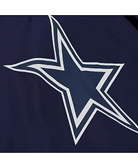 Mitchell & Ness Men's Navy Dallas Cowboys Full-Snap Hooded Coaches Jacket