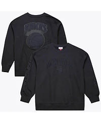 Mitchell & Ness Men's Black New York Knicks Phantom Fleece Sweatshirt
