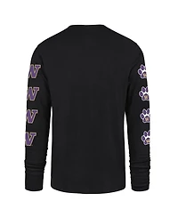 '47 Brand Men's Black Washington Huskies Go Big Long Sleeve T-Shirt