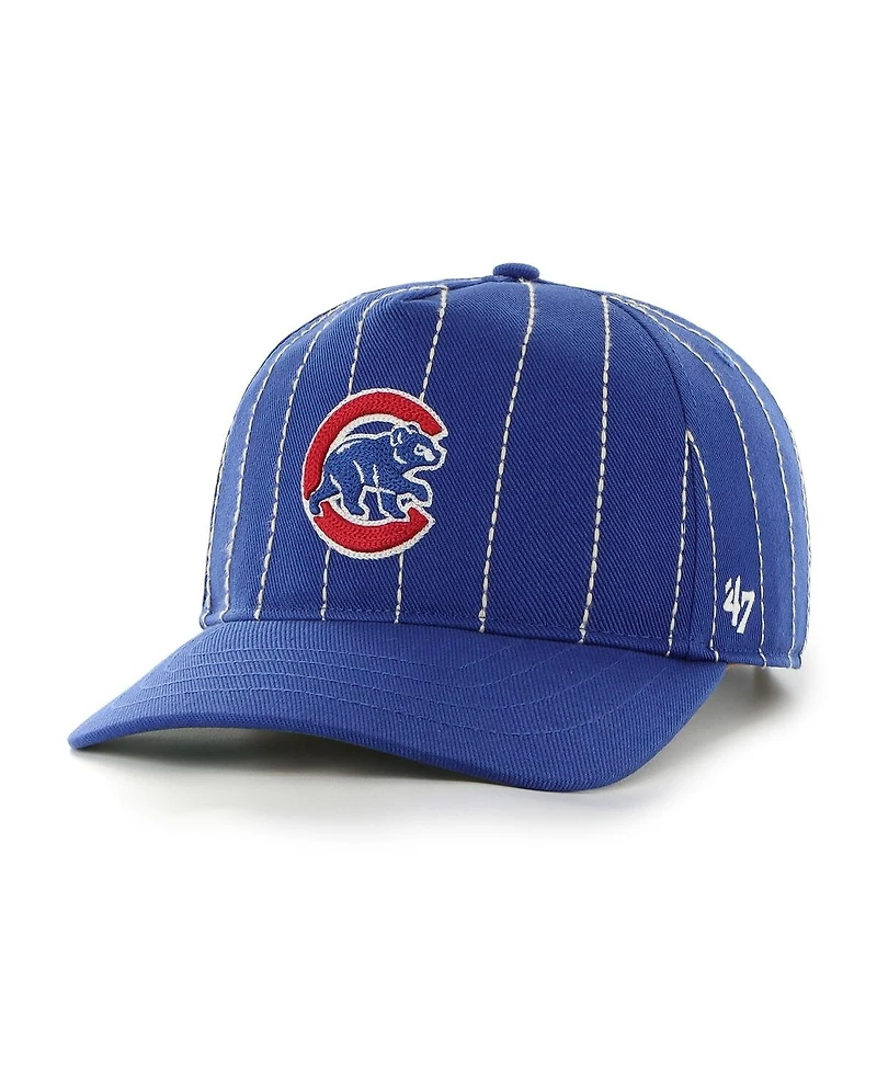 '47 Brand Men's x Rawlings Royal Chicago Cubs Pinstripe Hitch Adjustable Hat